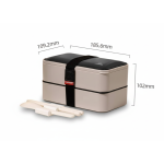 ظرف غذا دو طبقه با رنگ‌بندی