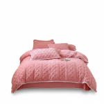 لحاف روتختی لاکچری مخمل کریستال ترکیه‌ای با روتشکی روبالش