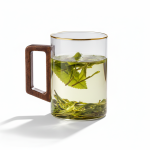 ماگ پیرکس دسته چوبی ۲۰۰میلی لیتر | قابل استفاده بر روی شعله