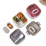 ظرف غذا ۳ قسمتی در دو رنگ