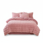 ست کامل لحاف روتختی لاکچری دو رو (مخمل کریستال)