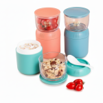 ظرف غذای دوطبقه در دو رنگ