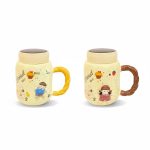 ماگ سرامیکی درب‌دار طرح دختر و پسر