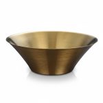 ظرف پذیرایی استیل طلایی رنگ ثابت