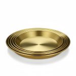 ظرف پذیرایی استیل ضدزنگ رنگ ثابت ست ۵ سایزه