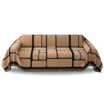 سرویس کاور مبل وارداتی ۴ قلمه برای مبل ۷ و ۸ نفره (چهار خانه)