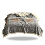 پتو چهار فصل کره‌ای دو نفره پشت گوسفندی با روکش مخمل