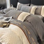 ست لحاف روتختی لاکچری دو رو تمام مخمل کریستال ترک