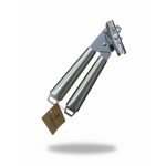 درب‌بازکن حرفه‌ای قوطی و بطری با دسته فلزی استیل