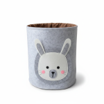 لندری باکس نمدی کودکانه گرد طرح خرگوش