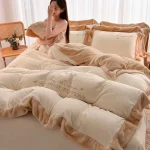 سرویس خواب مخمل کریستال ۴ تکه